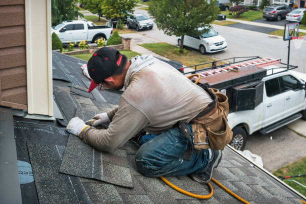 Professional Storm Damage Roof Repair technician working in Thaxton, VA
